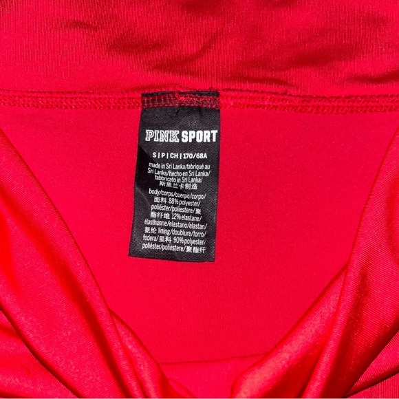 PINK Victoria's Secret Red Athletic Shorts with Ruched Sides - Picture 6 of 6